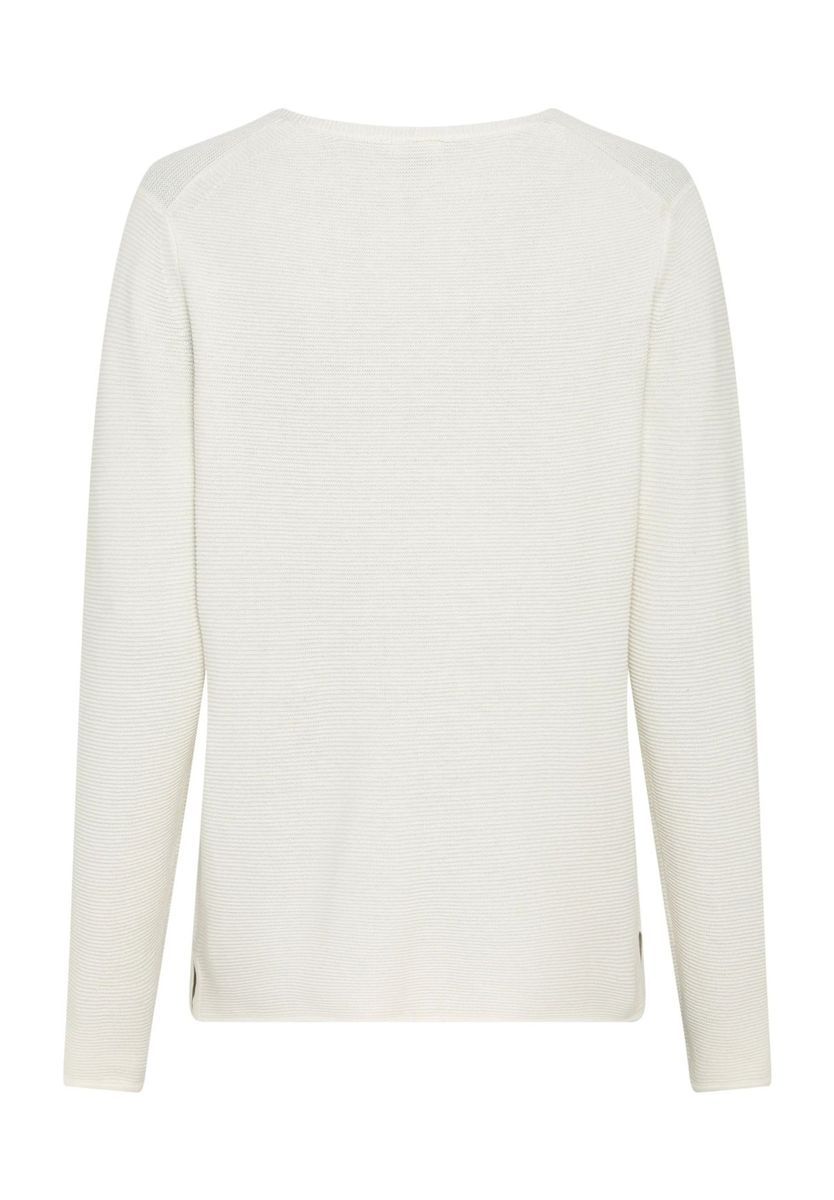 Essential V-Ausschnitt Baumwollmischung Pullover