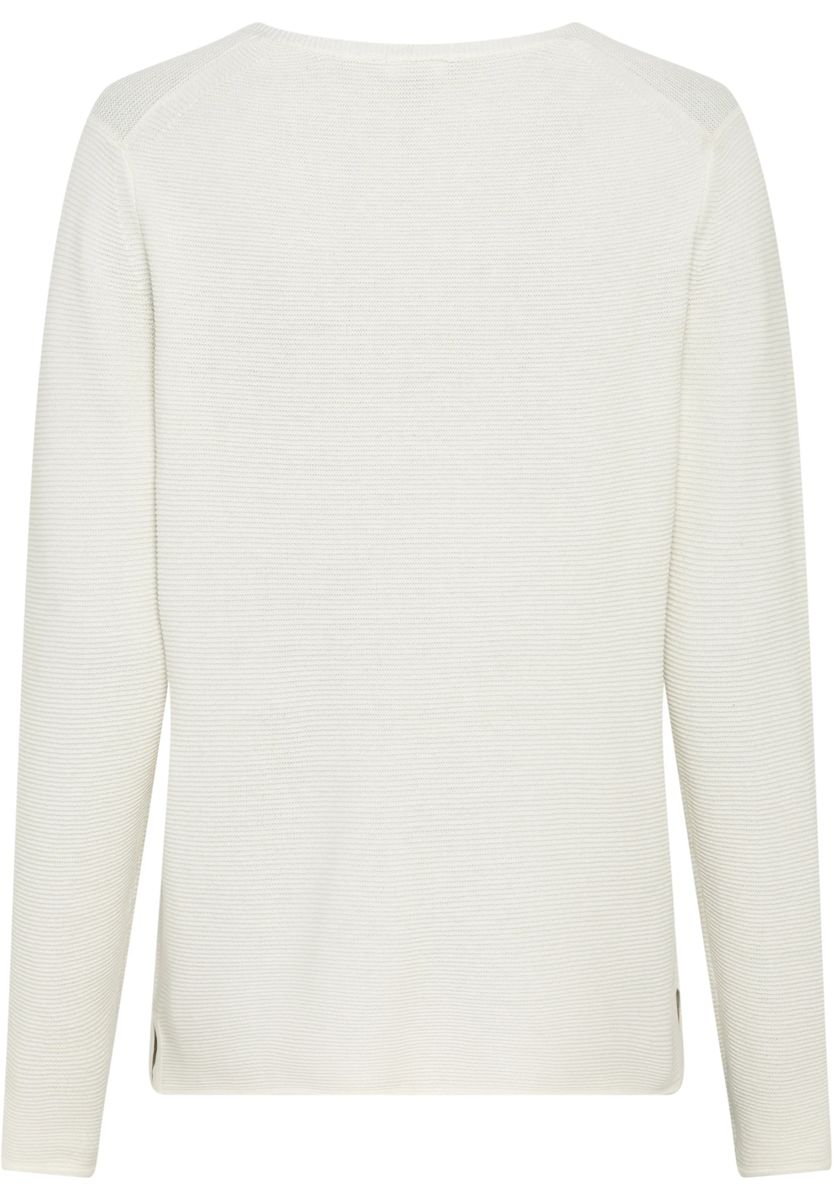 Essential V-Ausschnitt Baumwollmischung Pullover