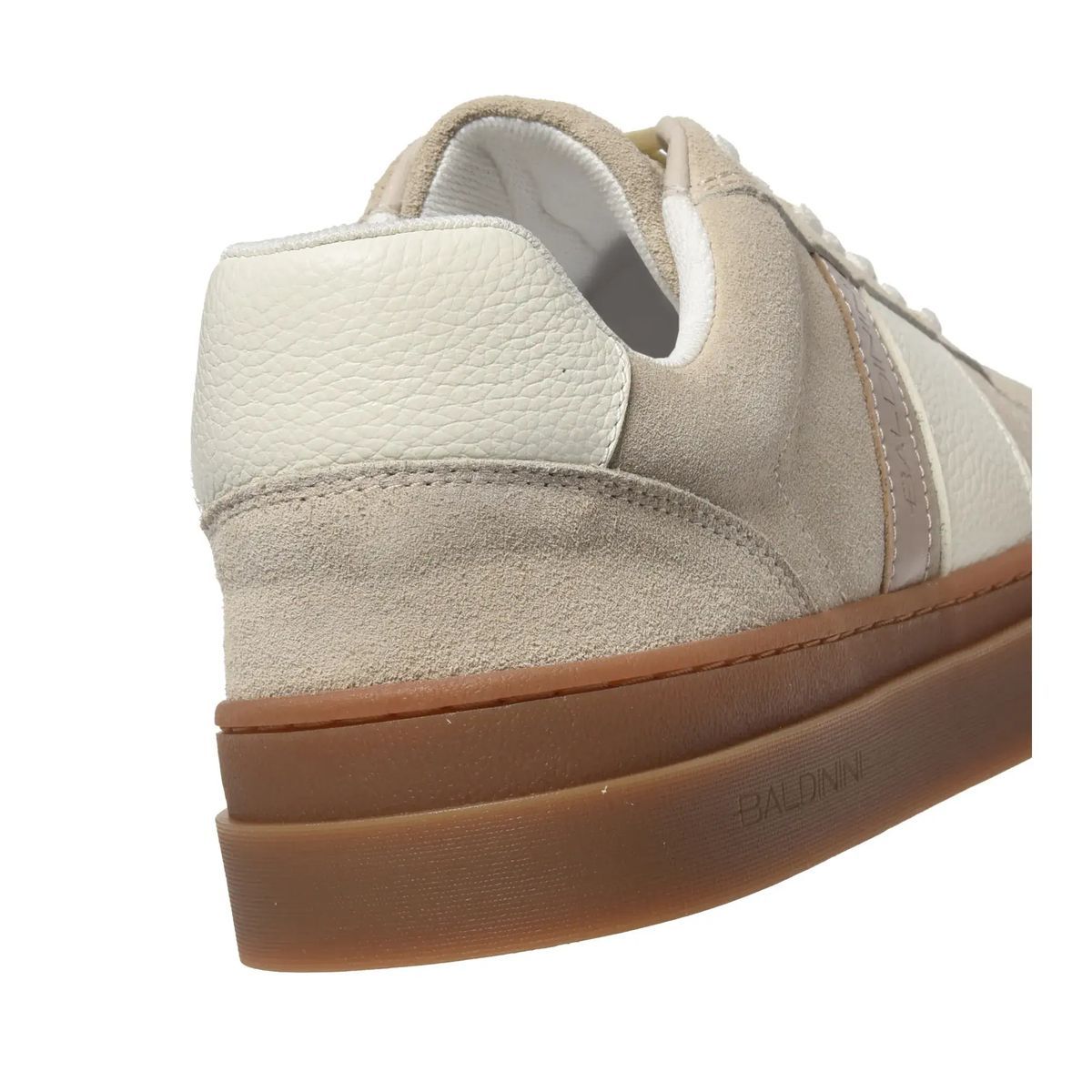 Beige Wildleder Low-Top Sneaker