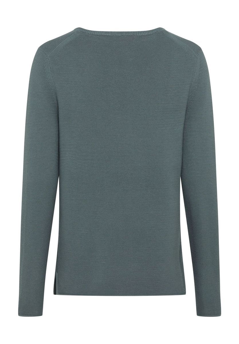 Klassischer Strickpullover mit V-Ausschnitt