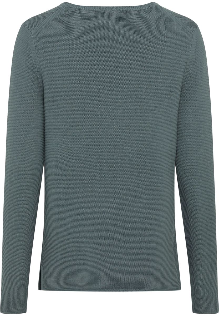 Klassischer Strickpullover mit V-Ausschnitt