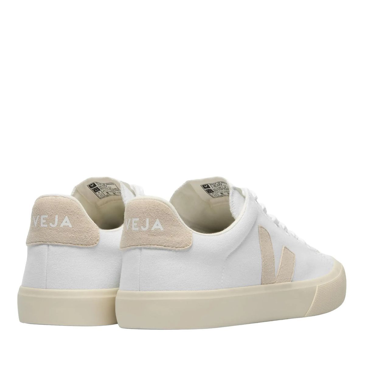 Weiße Canvas Low-Top Sneaker