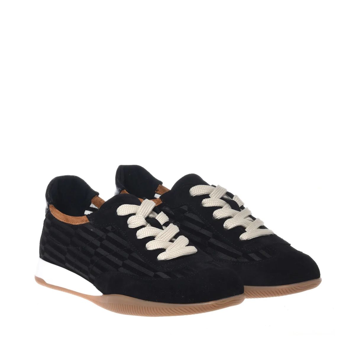 Schwarze Low-Top Mode-Sneakers