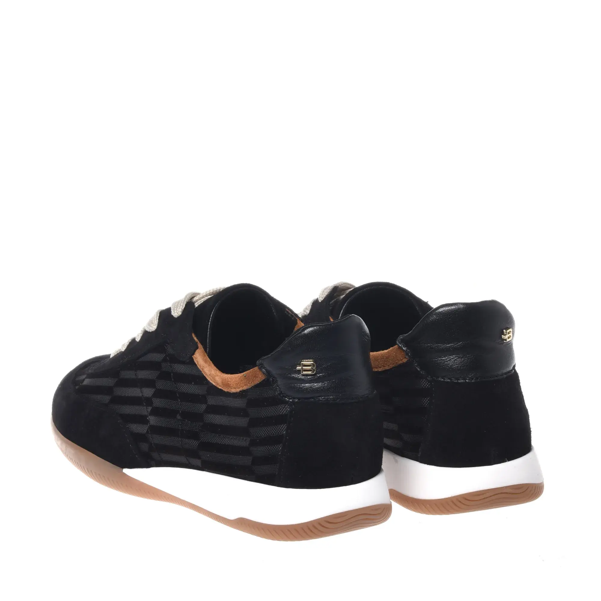 Schwarze Low-Top Mode-Sneakers