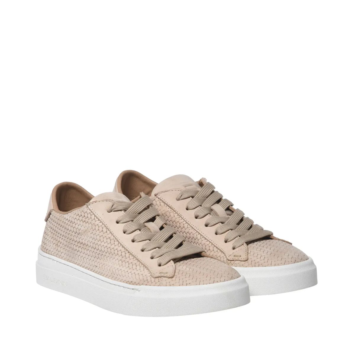 Gewebte Leder-Sneakers