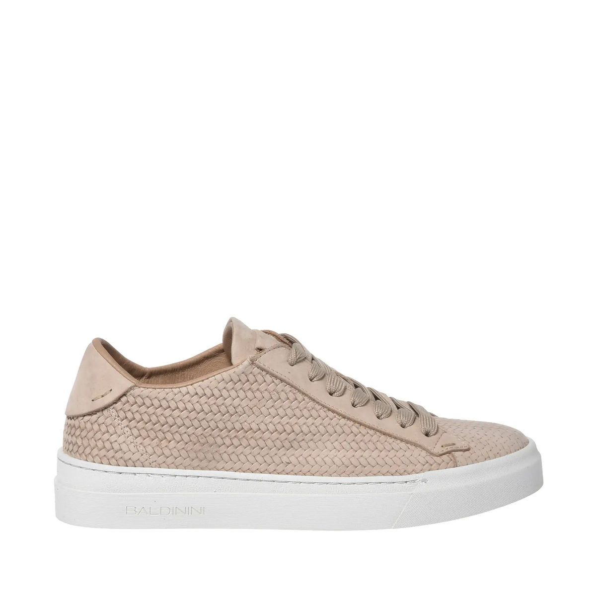 Gewebte Leder-Sneakers