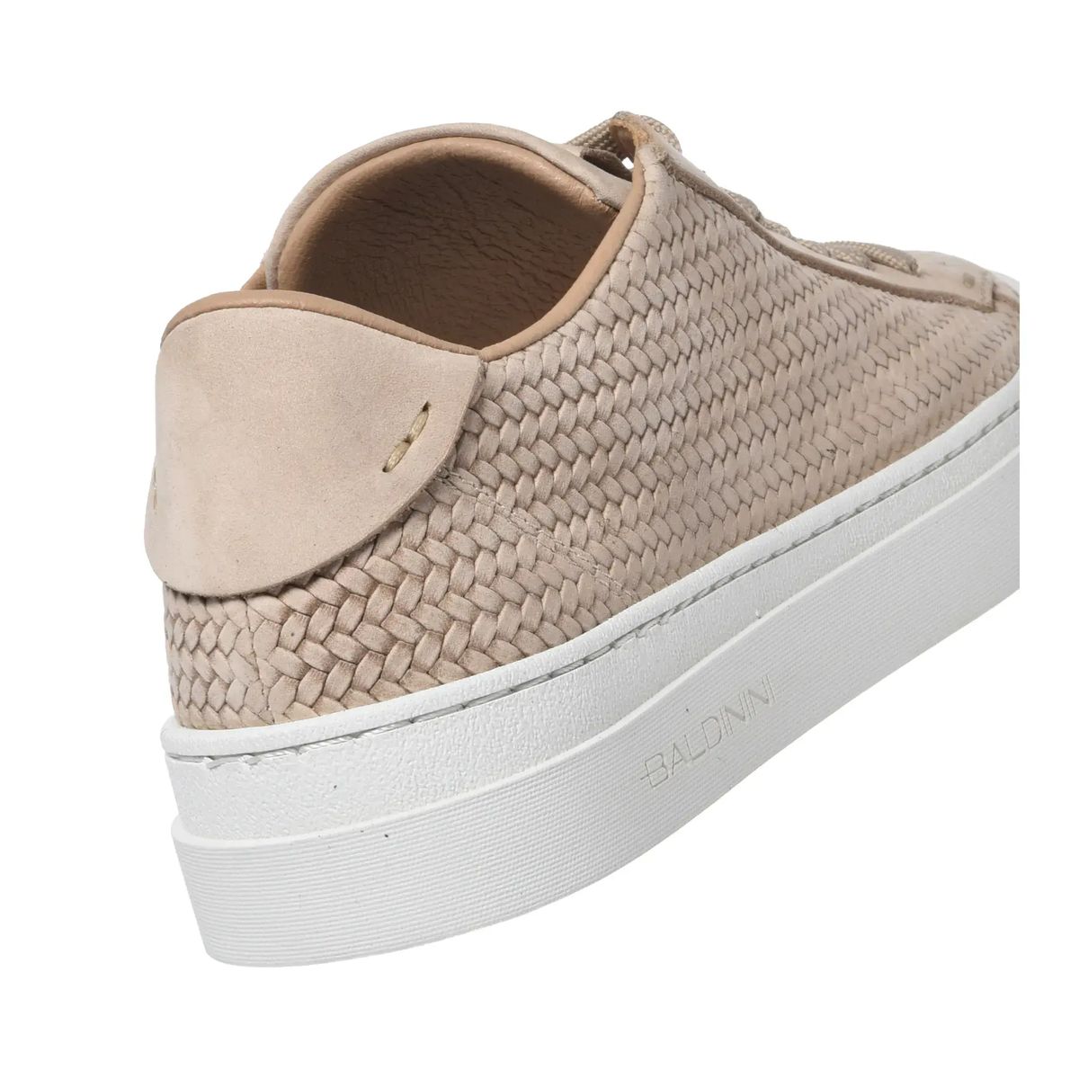 Gewebte Leder-Sneakers