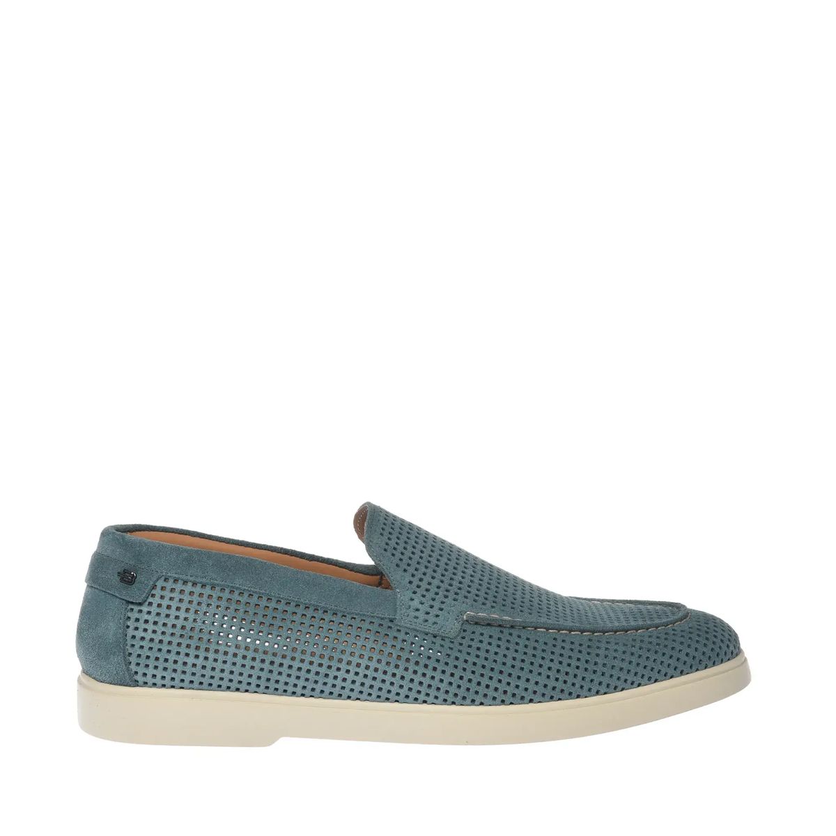 Herren Wildleder Slipper mit Perforation
