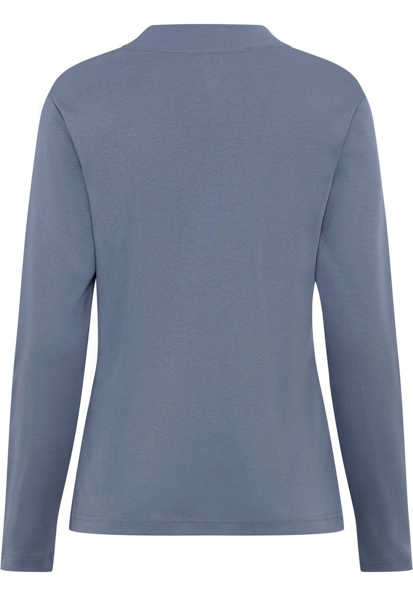 Klassisches Langarmshirt mit Stehkragen