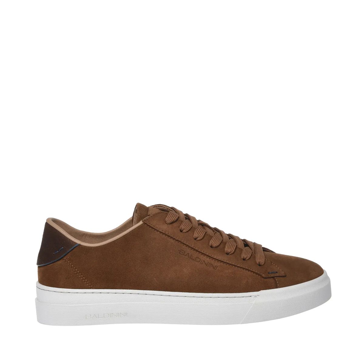 Brauner Wildleder Low-Top Sneaker