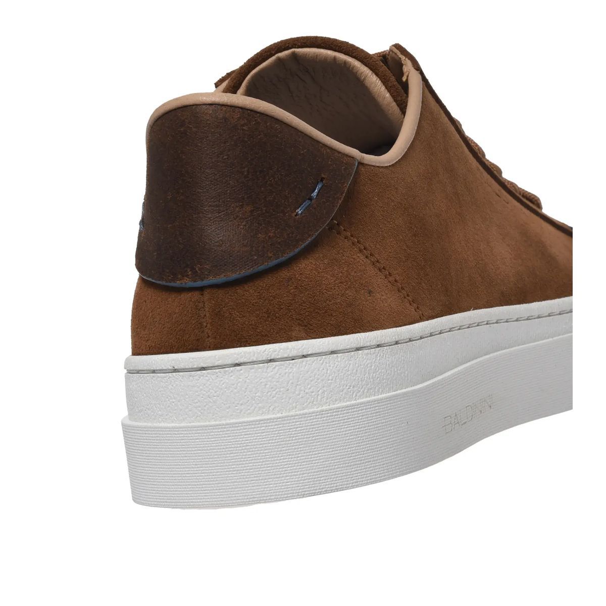 Brauner Wildleder Low-Top Sneaker