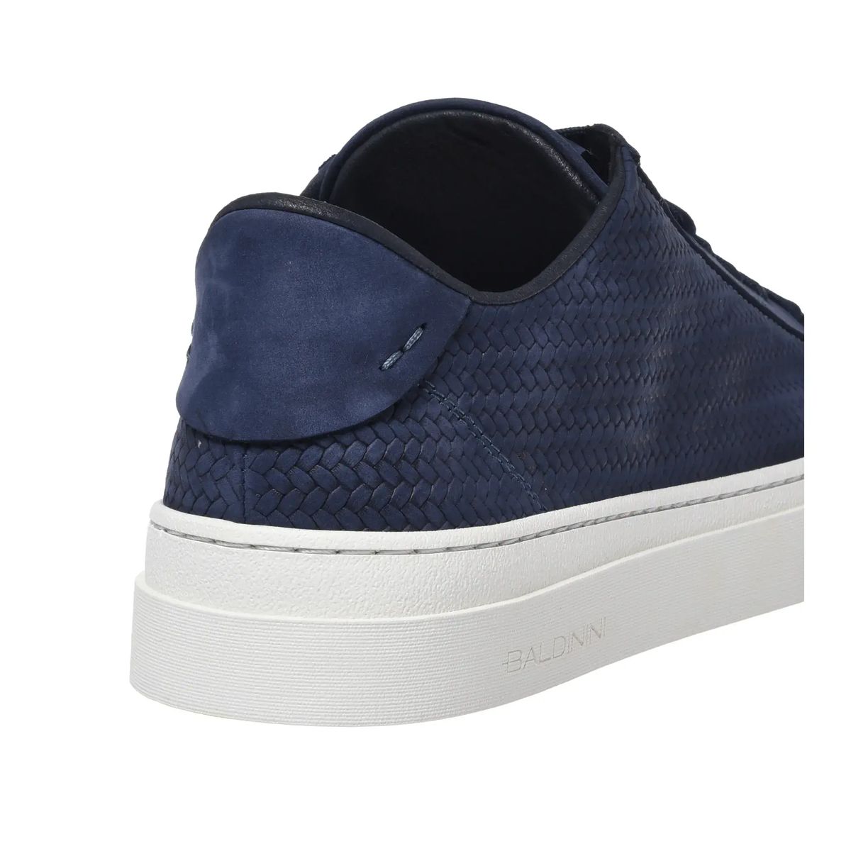 Nubukleder-Sneaker mit Flechtmuster