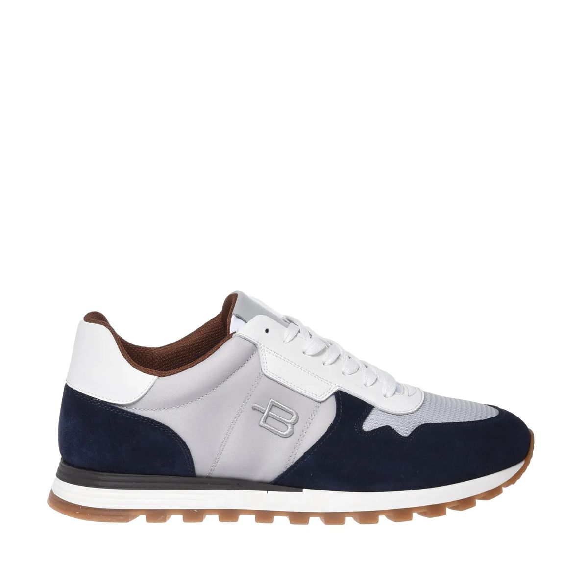 Wildleder und Mesh Low-Top Sneaker