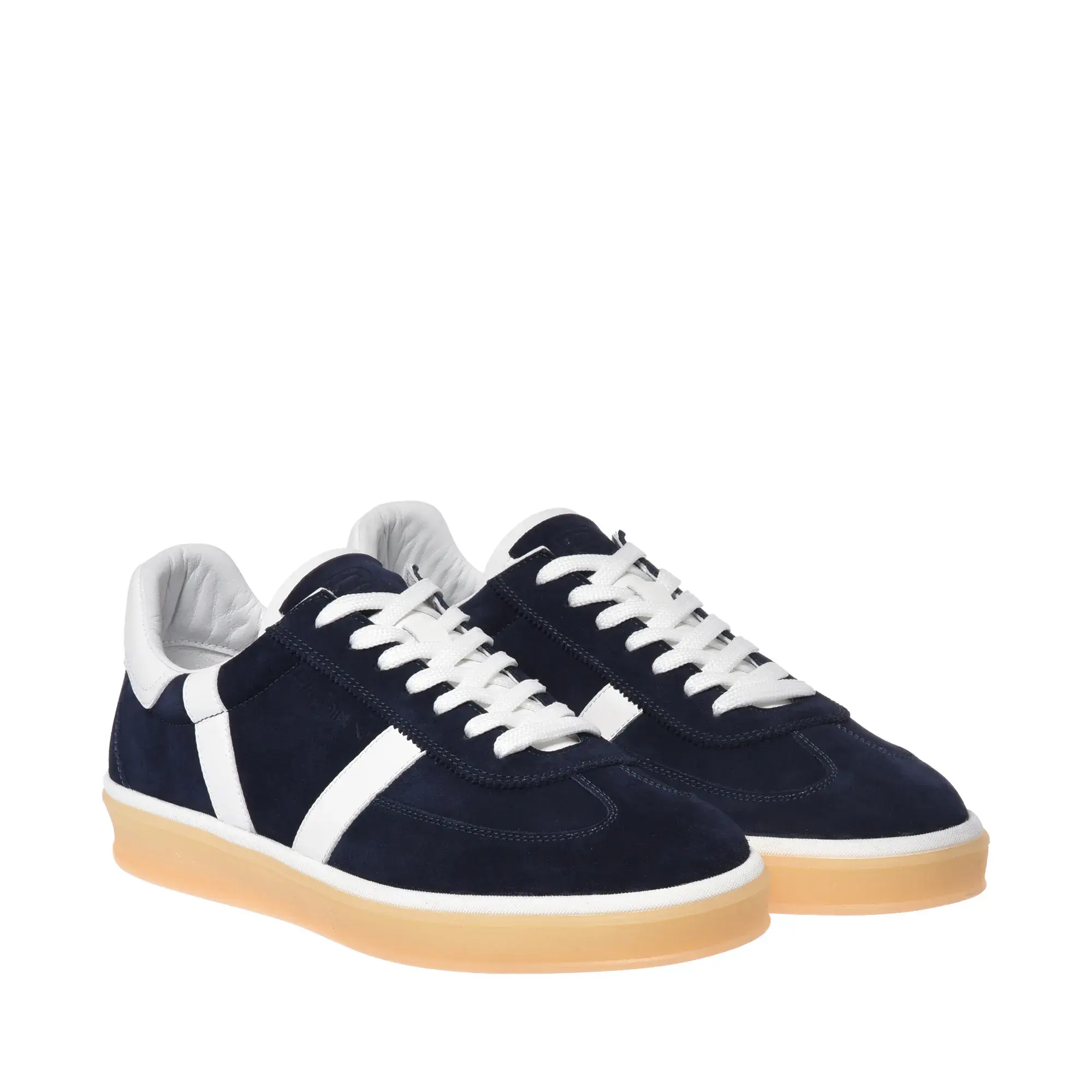 Wildleder-Sneaker mit Streifen