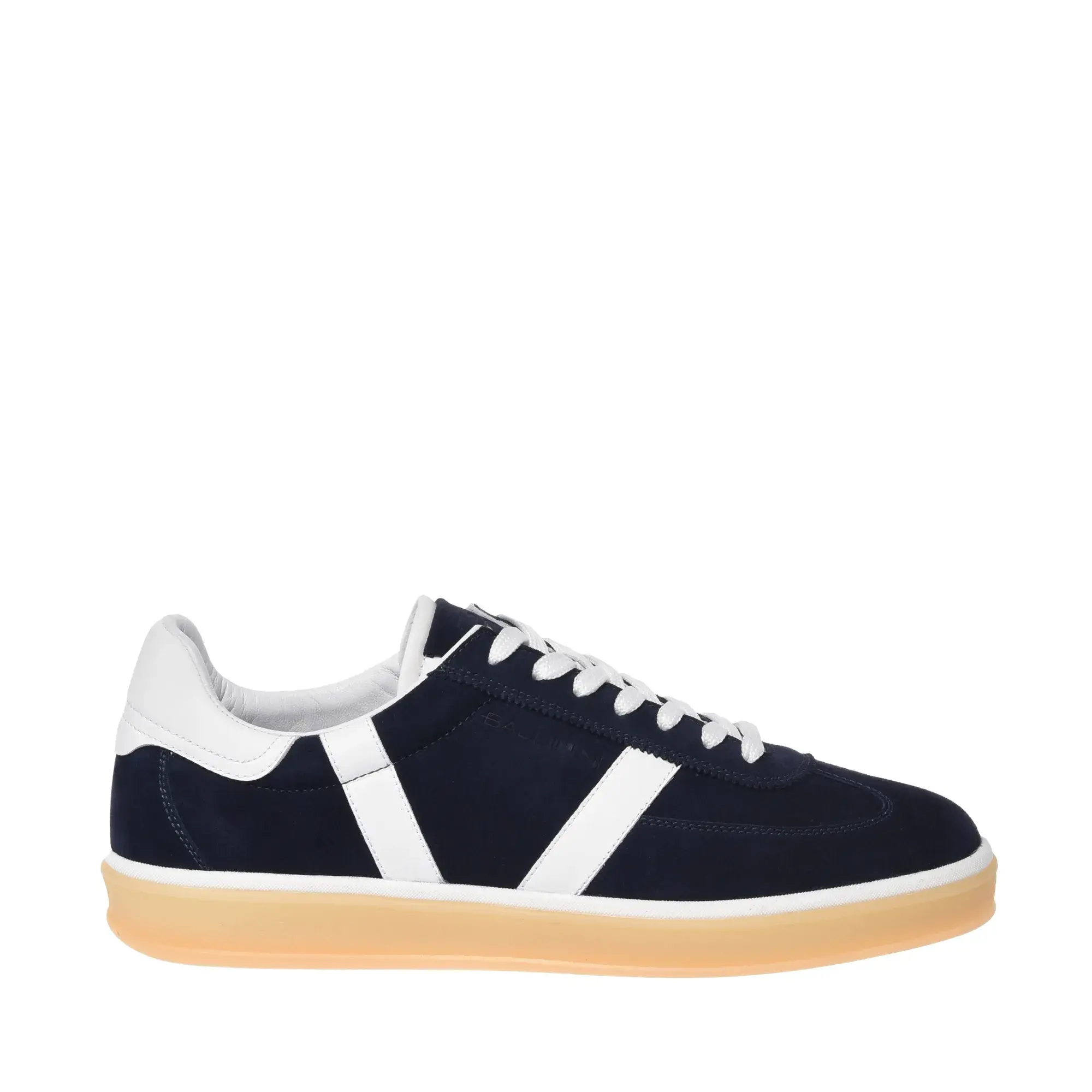 Wildleder-Sneaker mit Streifen