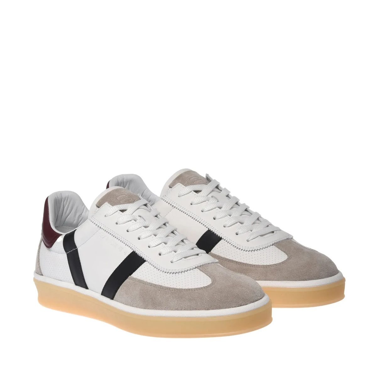 Low-Top Sneaker mit Wildlederbesatz