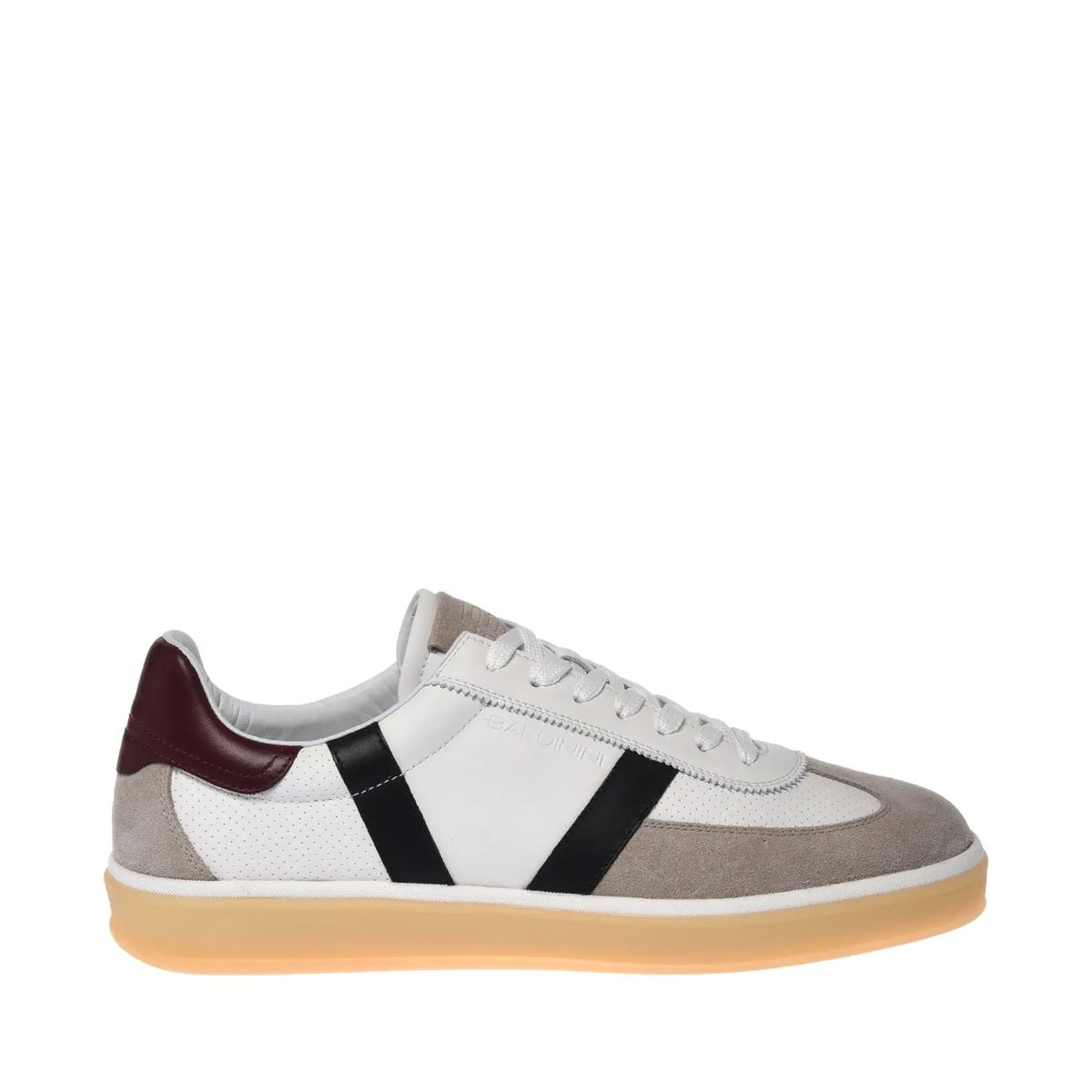 Low-Top Sneaker mit Wildlederbesatz