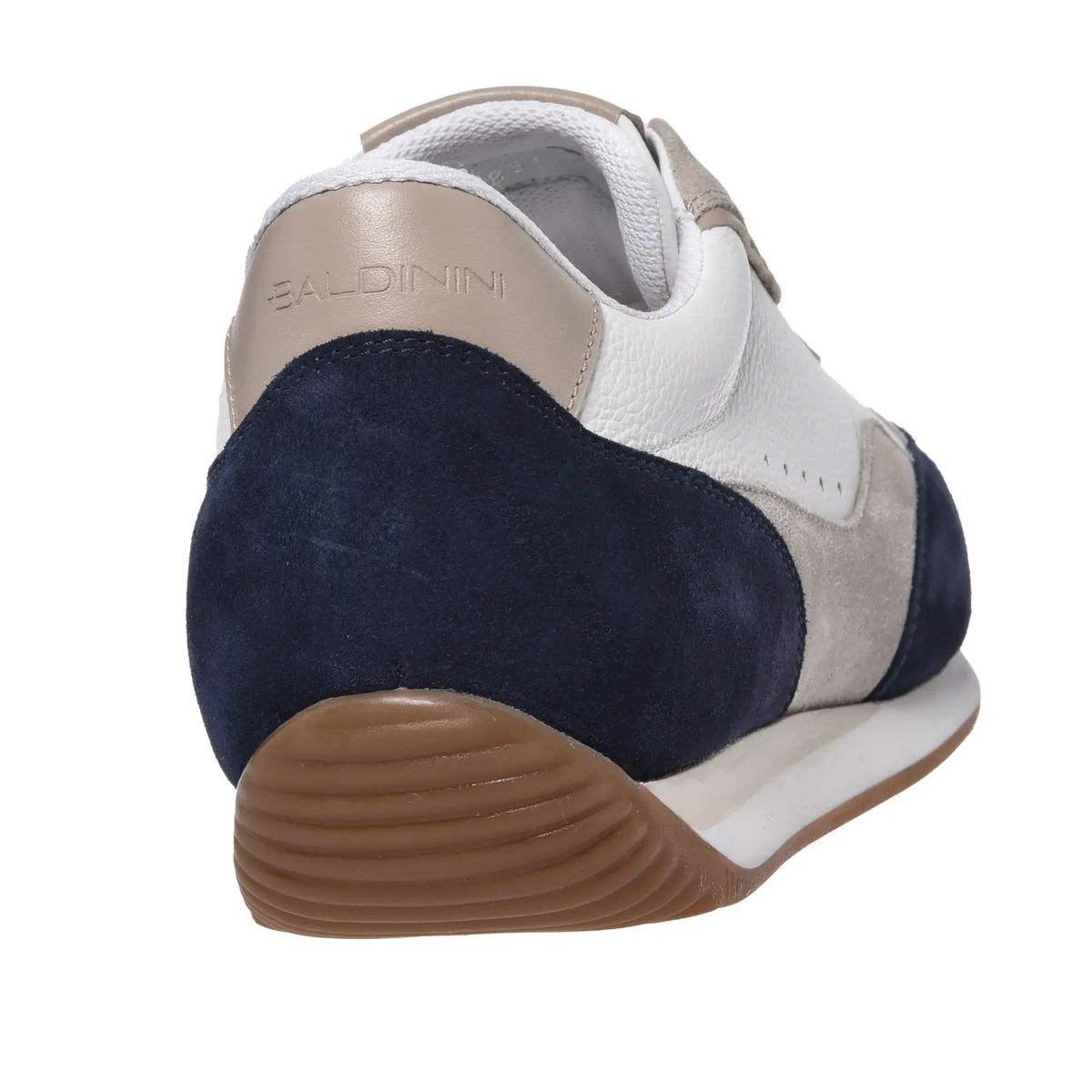 Farbblock-Freizeit-Sneaker aus Leder