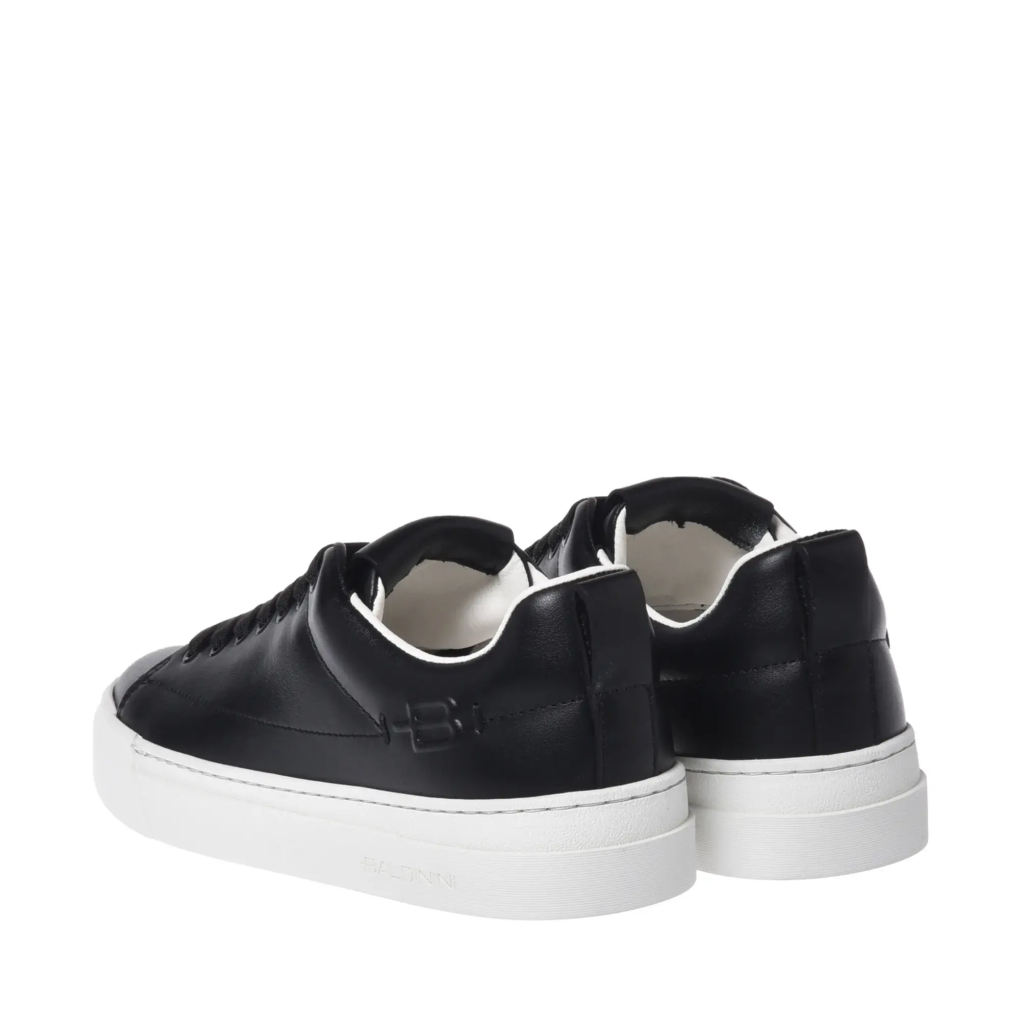 Low-Top Leder Court Sneaker