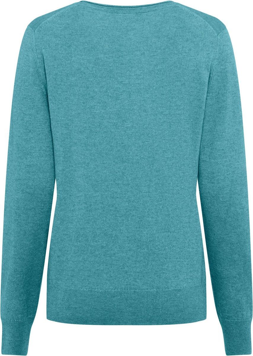 GALERIA Seide-Kaschmir Pullover "Madrid", Rundhals-Ausschnitt, für Damen, türkis, 38