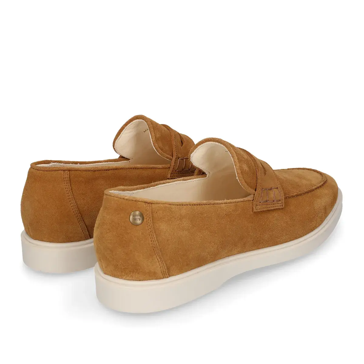 Wildleder Penny Loafer mit Gummisohle