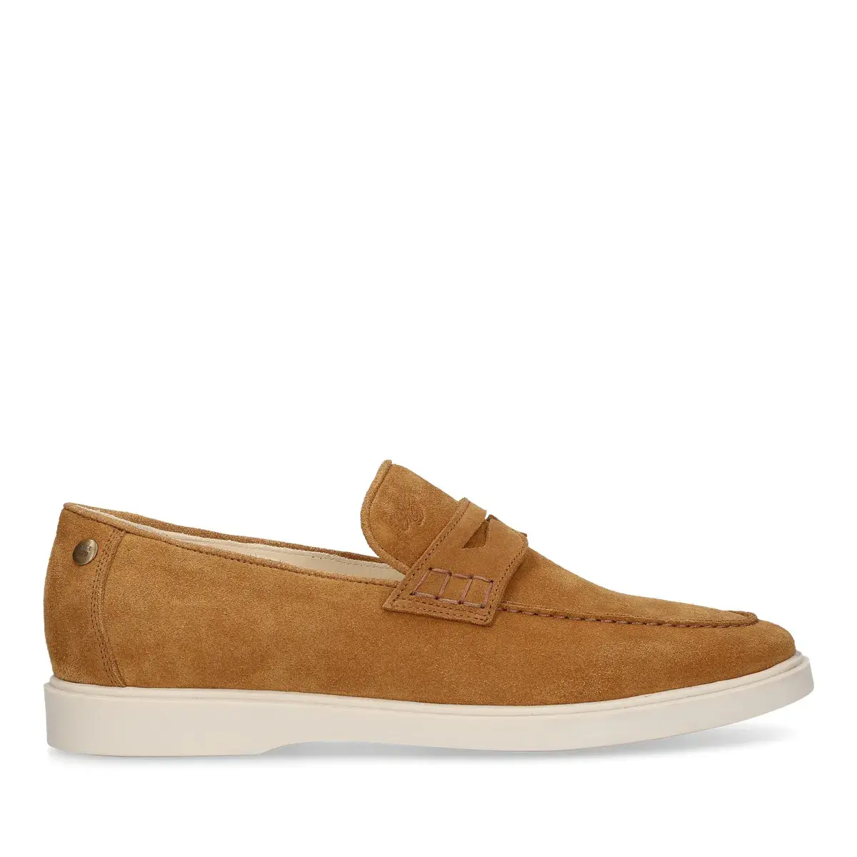 Wildleder Penny Loafer mit Gummisohle