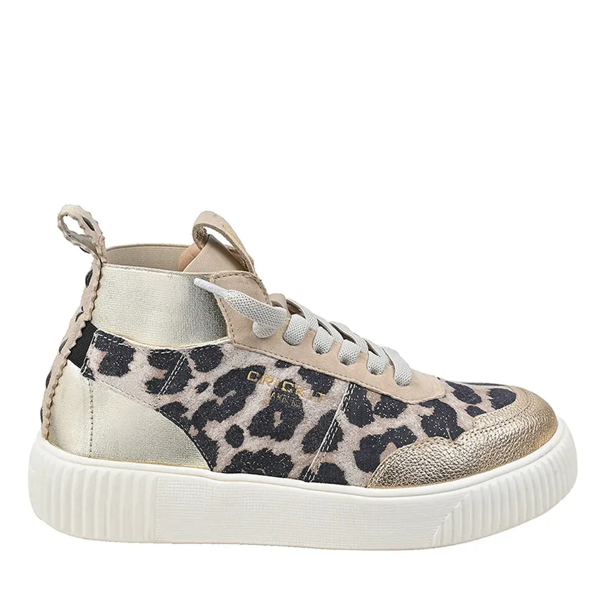 High-Top Sneaker mit Leopardenmuster