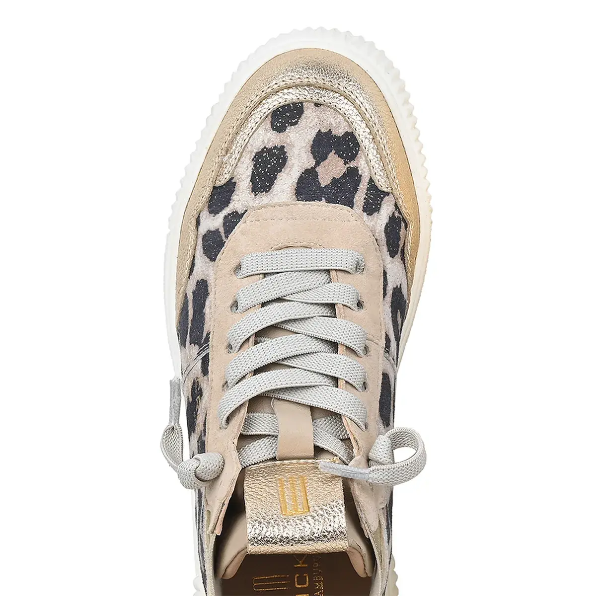High-Top Sneaker mit Leopardenmuster