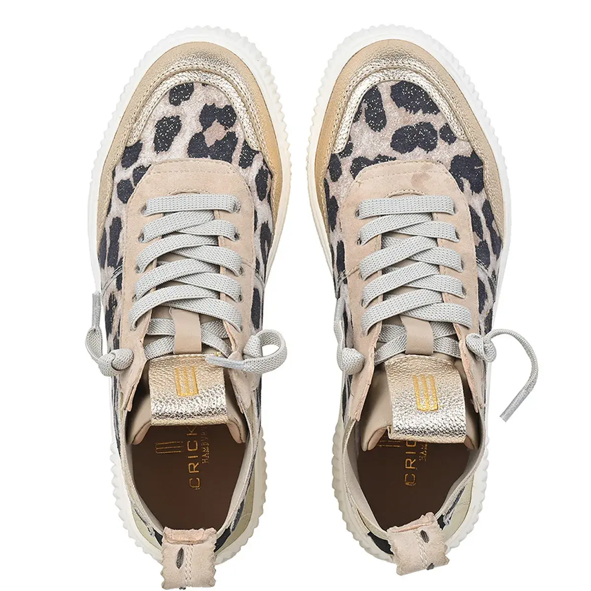 High-Top Sneaker mit Leopardenmuster