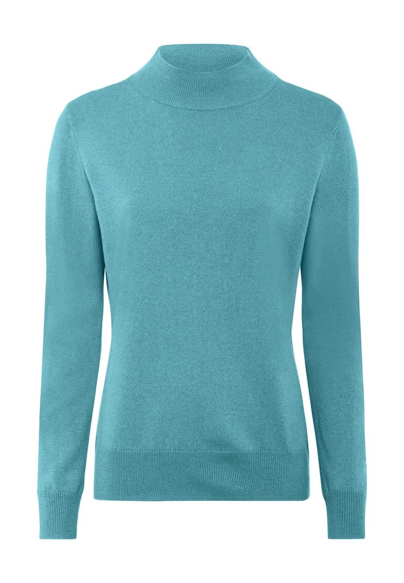 GALERIA Seide-Kaschmir Pullover "Rom", für Damen, türkis, 40
