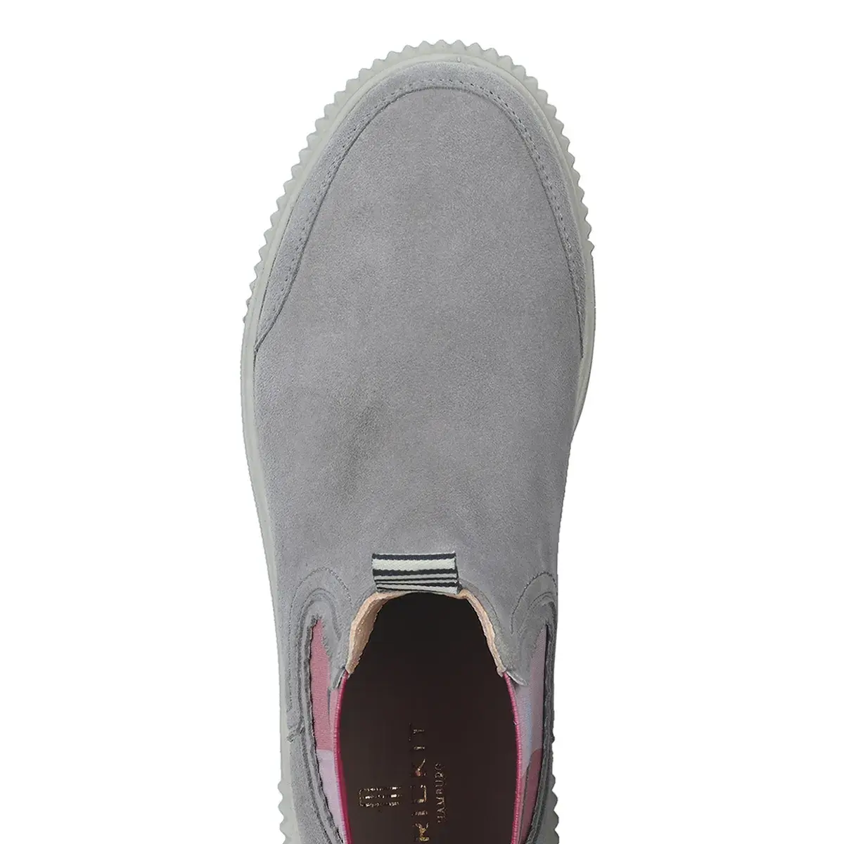 Graue Chelsea Wildleder Stiefeletten