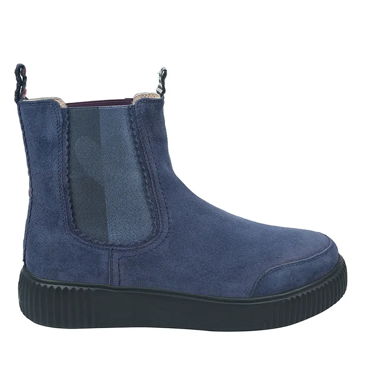 Blauer Chelsea Boot aus Wildleder