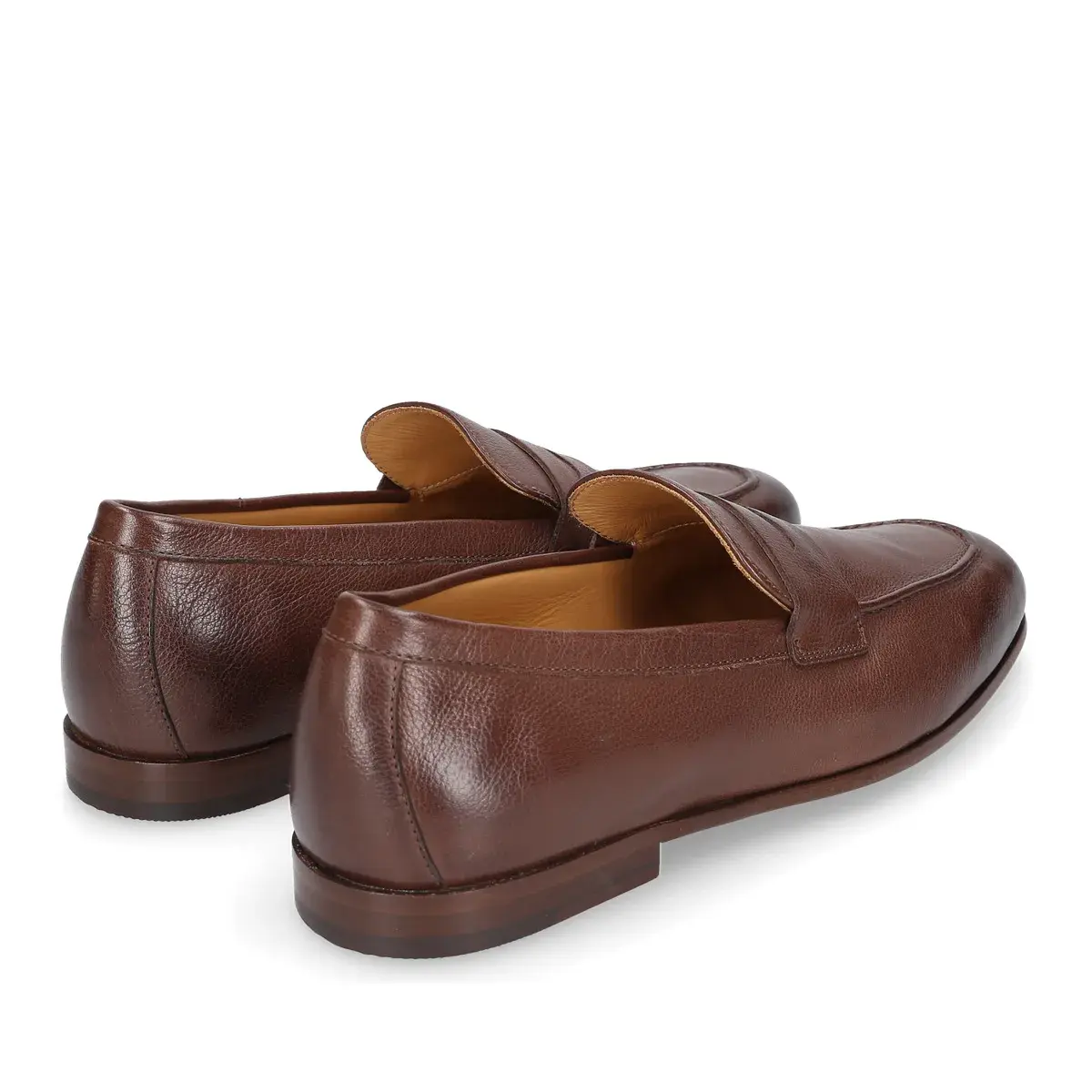 Braune Leder Penny Loafer Amalfi Plain