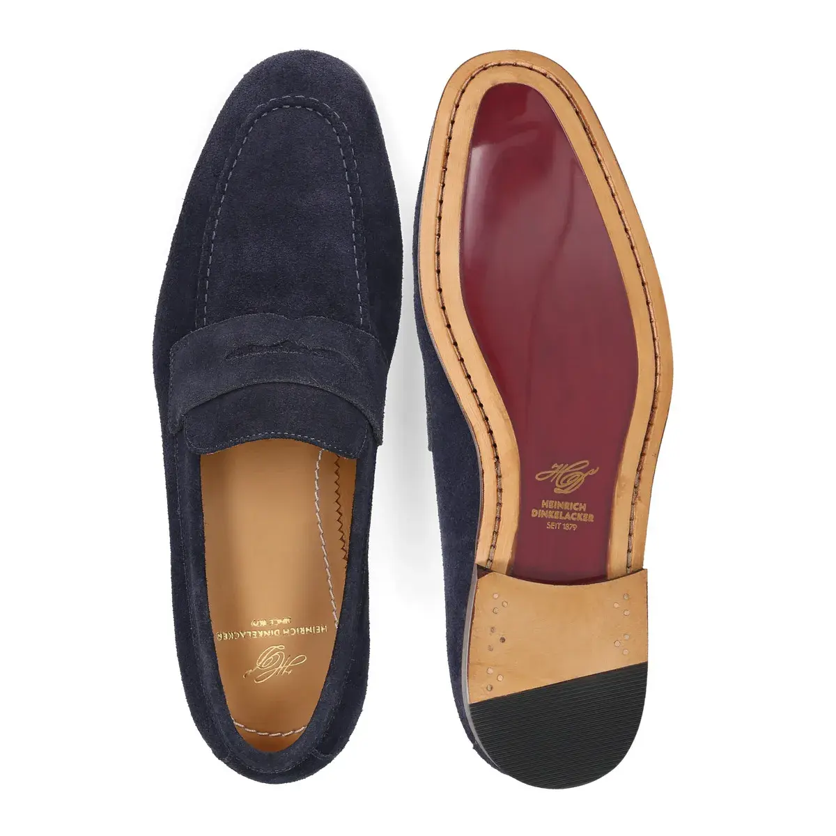 Klassische Penny Loafer aus Wildleder