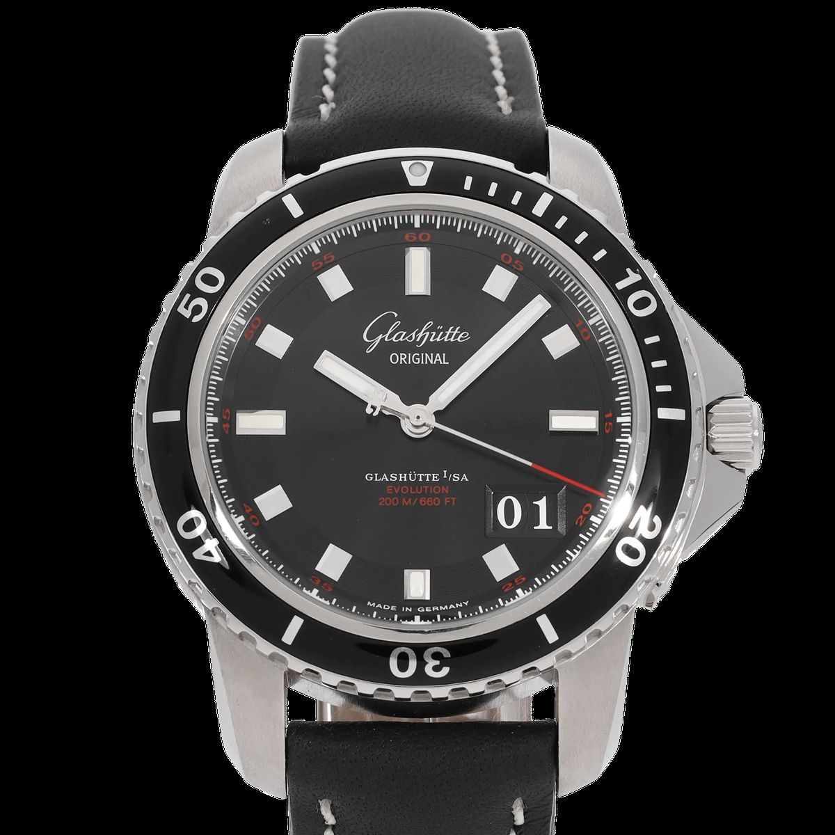 Schwarzes Zifferblatt Sport Evolution Uhr