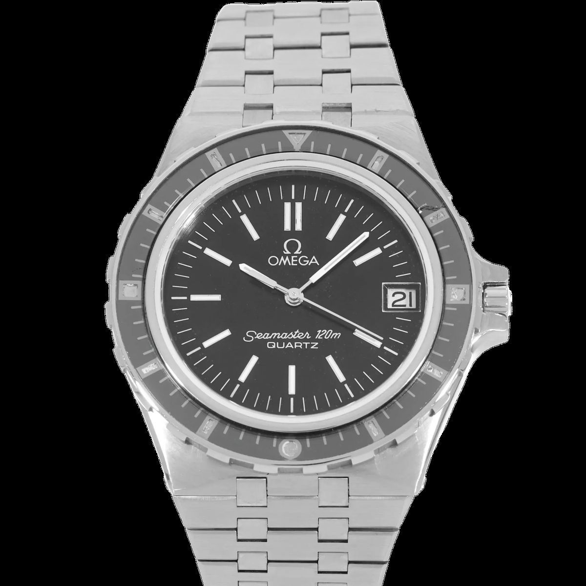 Seamaster 120m Quarz Edelstahluhr