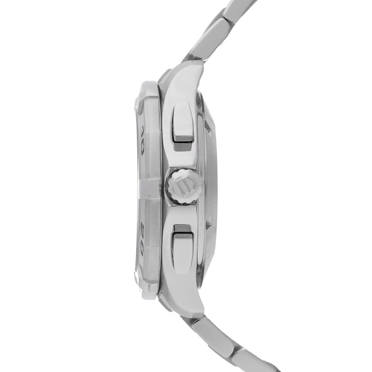 Weißes Zifferblatt Chronograph aus Edelstahl