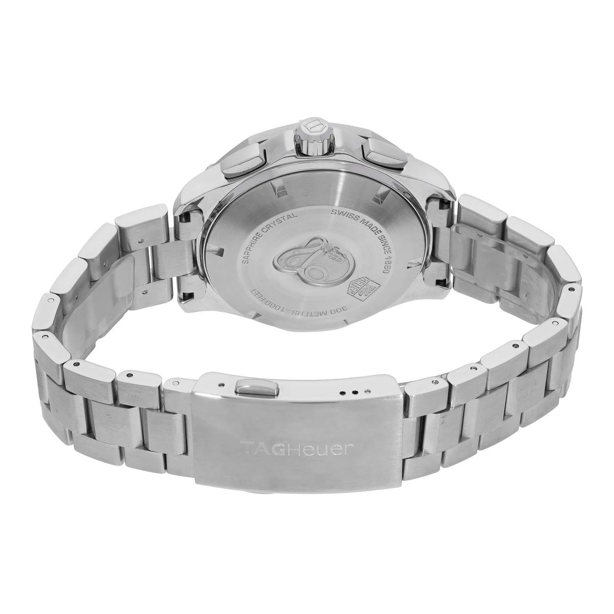 Weißes Zifferblatt Chronograph aus Edelstahl