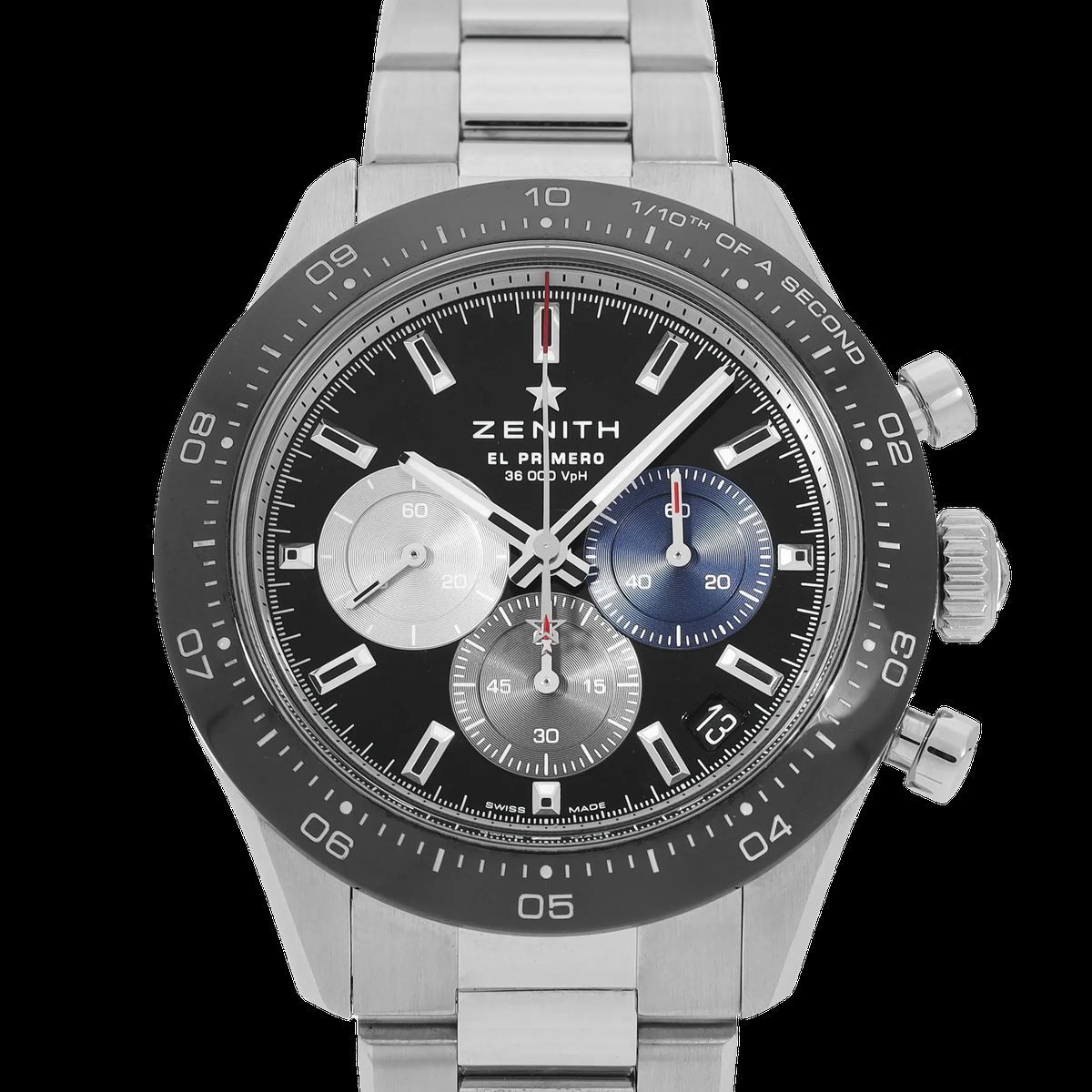 Schwarze Chronomaster El Primero Automatikuhr