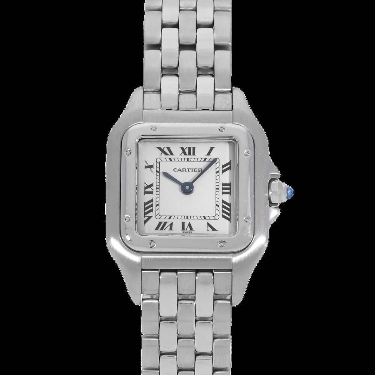 Cartier Panthère Silber Zifferblatt Uhr