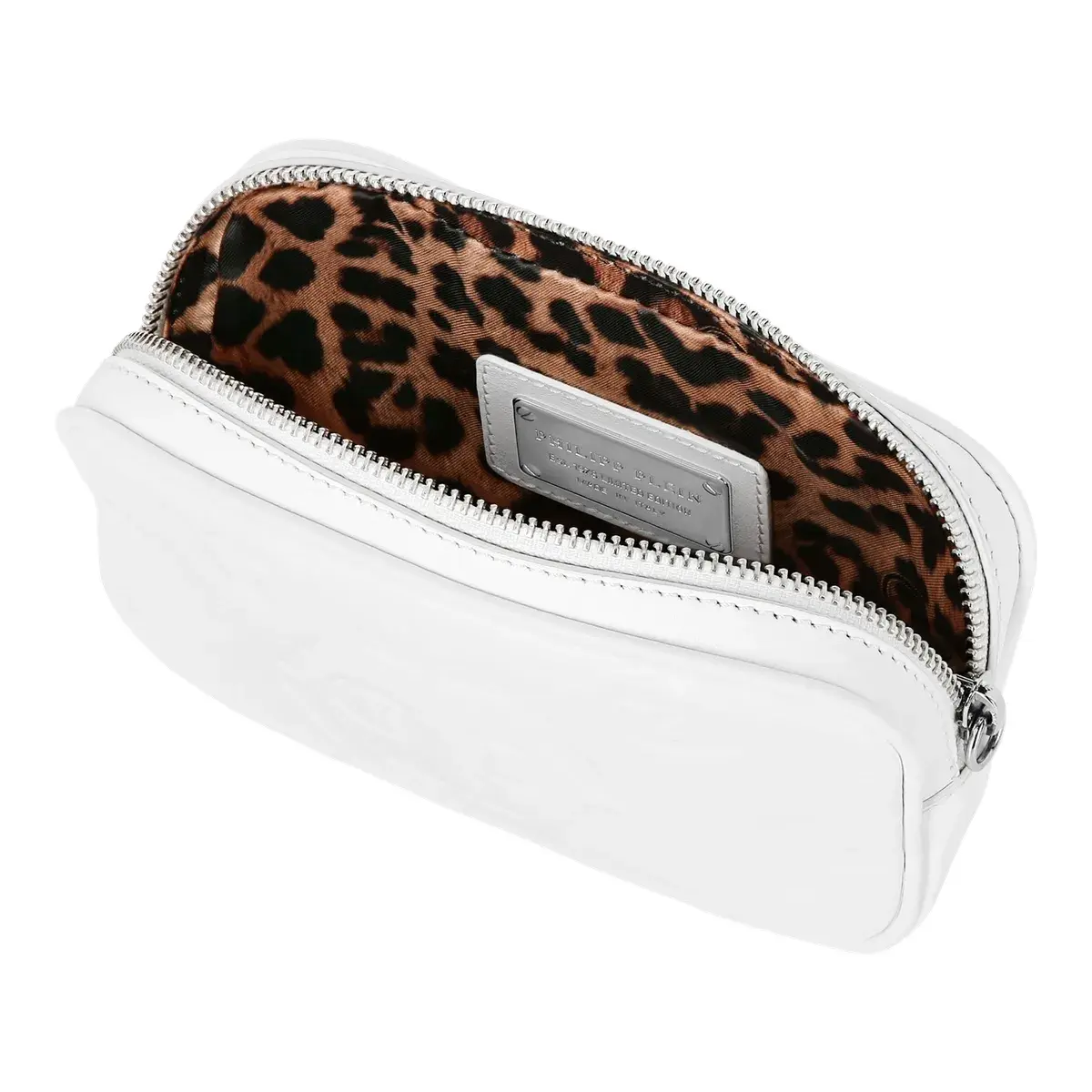 Handgelenk-Clutch aus geprägtem Monogramm-Leder