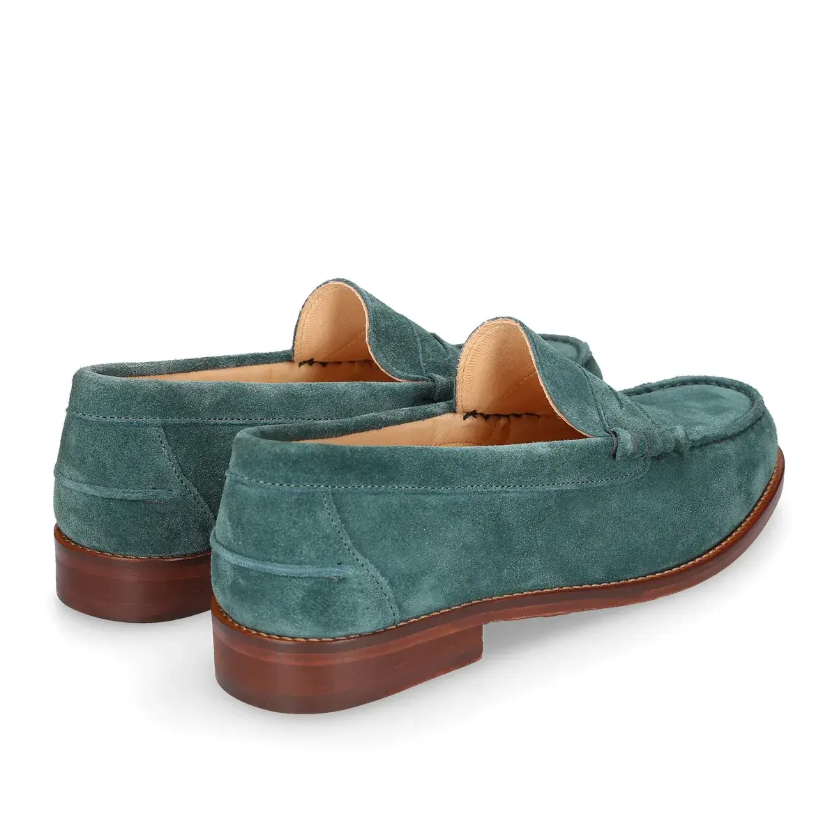 Penny Loafer aus Wildleder mit Ledersohle