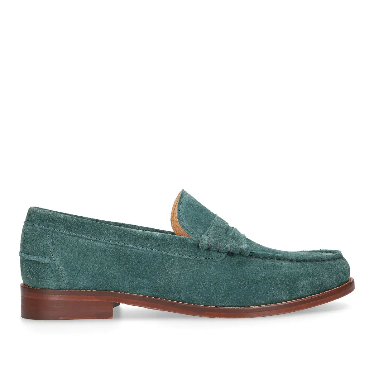 Penny Loafer aus Wildleder mit Ledersohle