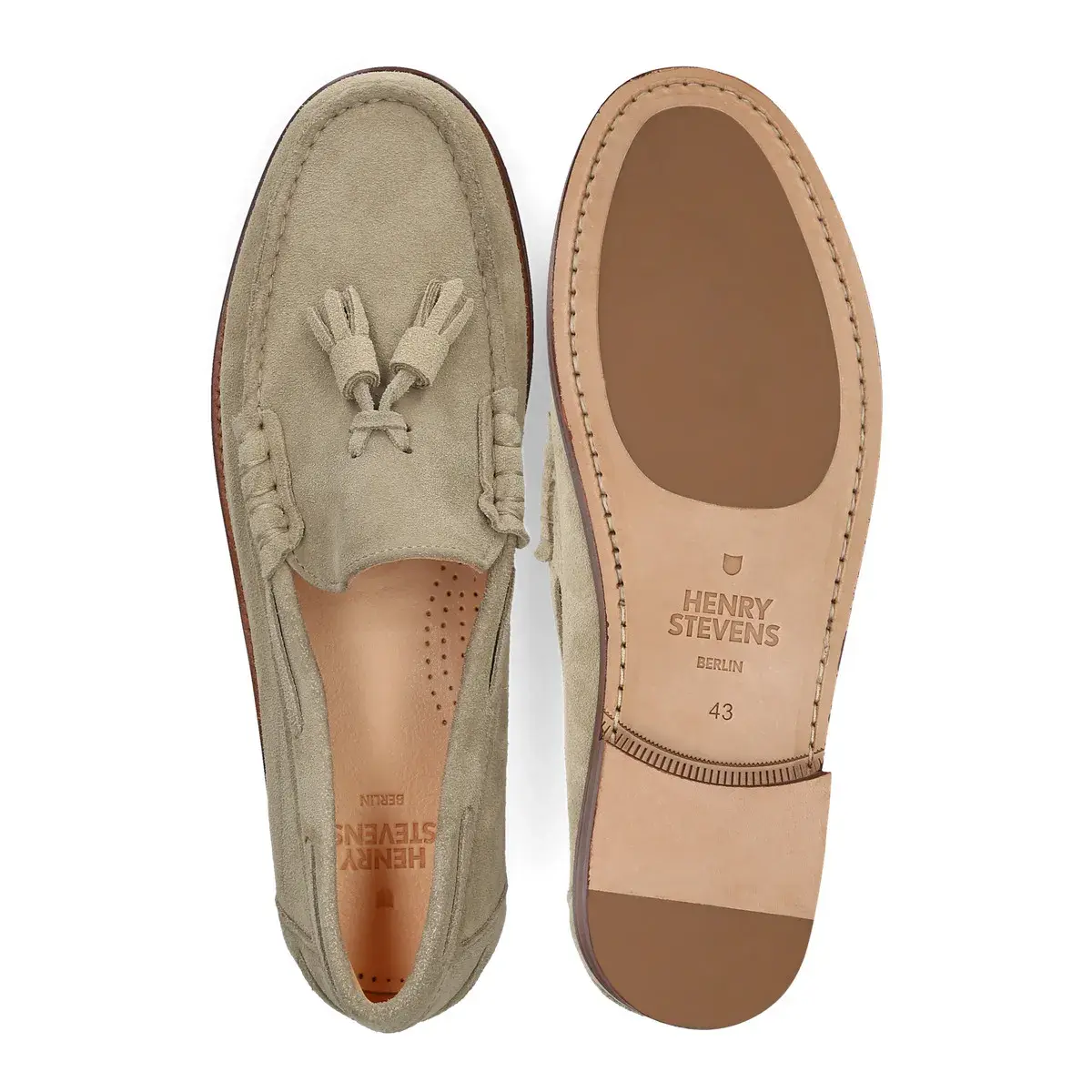 Wildleder Quasten Loafer in Beige