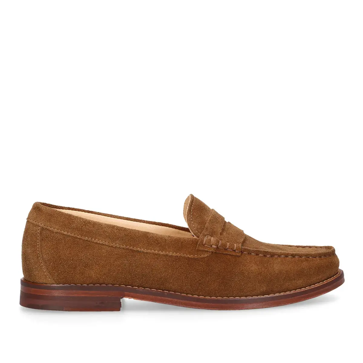Wildleder Penny Loafers in Braun