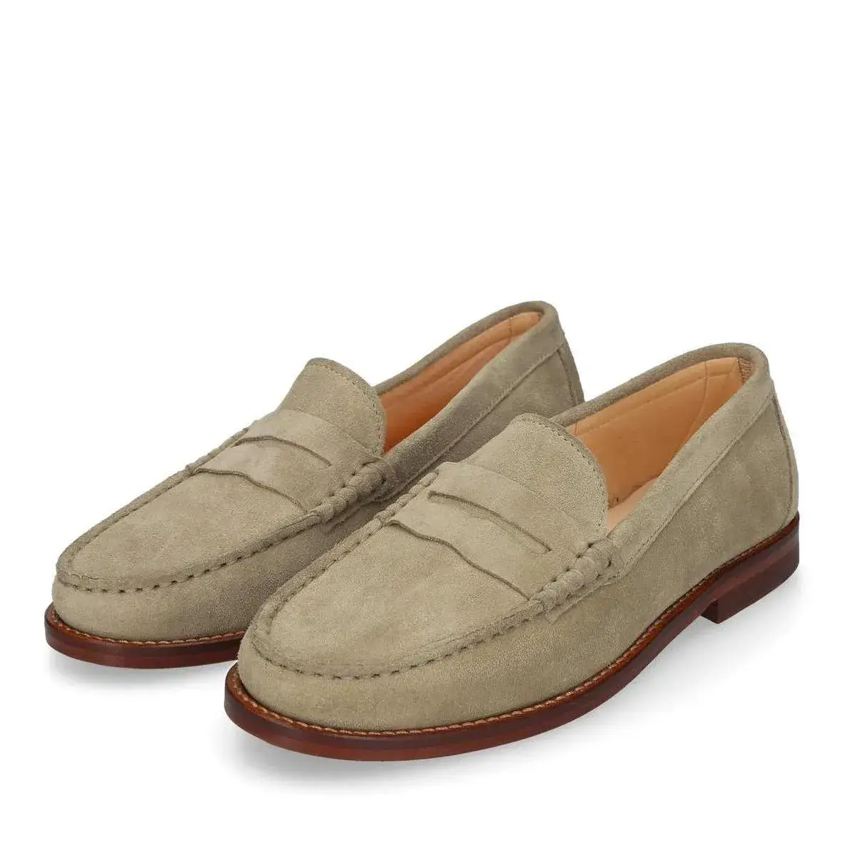 Damen Wildleder Penny Loafers Riley