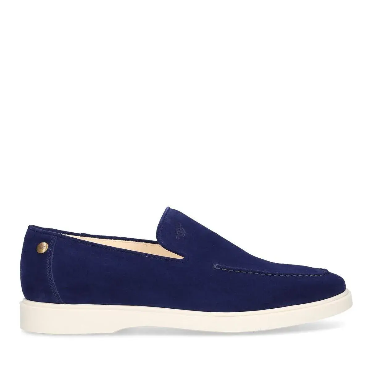 Suede-Pennyloafer aus Leder