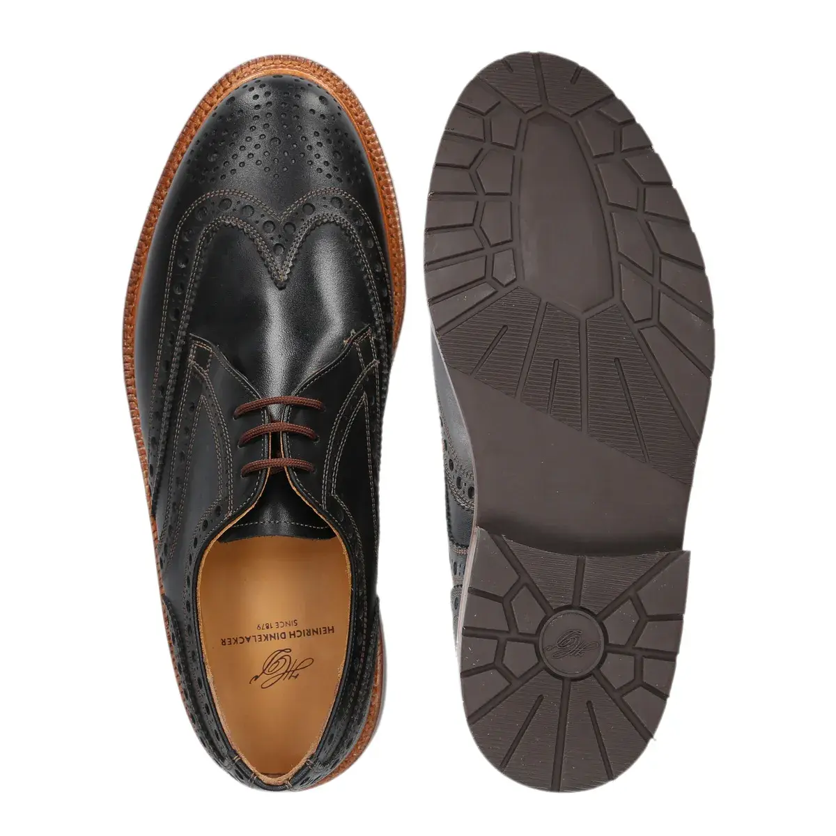 Klassische Full-Brogue Derby Schuhe aus Leder