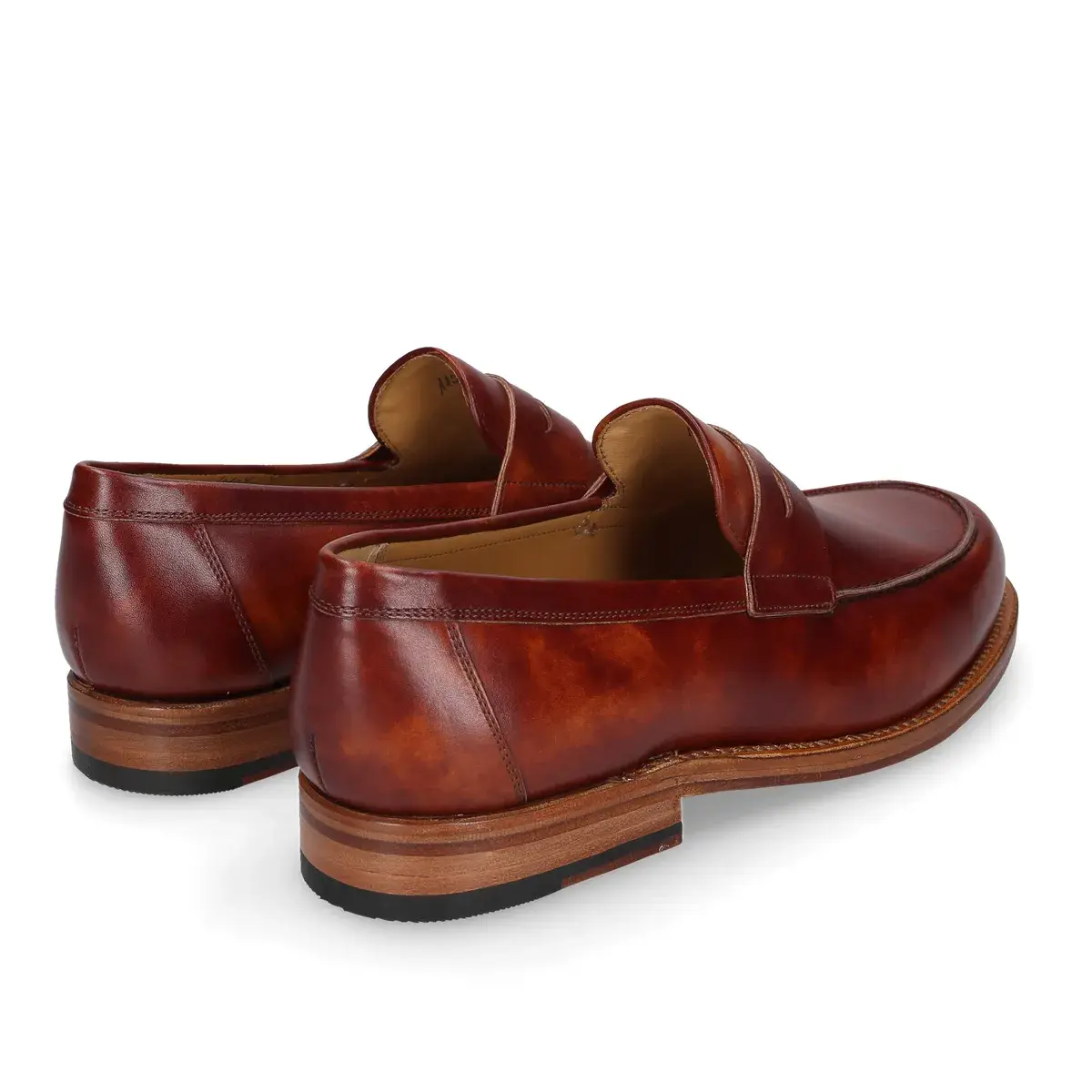 Klassischer Penny Loafer aus Leder in Braun