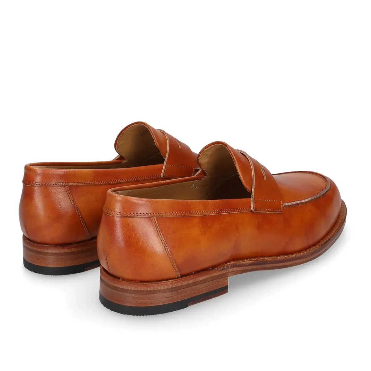 Klassische braune Penny Loafer aus Leder